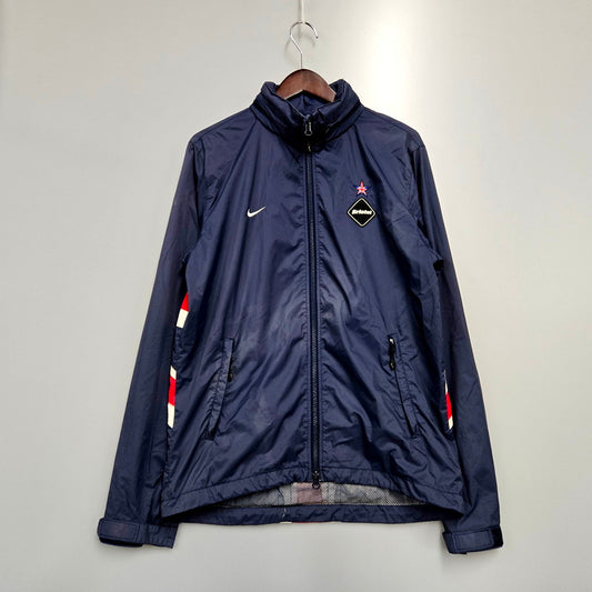 【現状渡し品】【メンズ】 F.C.R.B. エフシーアールビー × NIKE ナイキ 12SS WARM UP JACKET ナイロンジャケット アウター 142-240724-ay-14-izu サイズ：S カラー：ネイビー 万代Net店