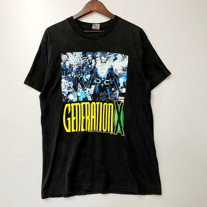 【中古品】【メンズ】  GENERATION X FRUIT OF THE LOOM 90S MARVEL COMICS TEE ジェネレーション・エックス フルーツオブザルーム USA製 c1994 Tシャツ 半袖 トップス 146-240728-as-09-izu サイズ：M カラー：ブラック 万代Net店