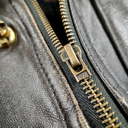 【現状渡し品】【メンズ】 GIORGIO LEATHER COAT ジョルジオ レザーコート ロング ジャケット アウター 146-240730-ay-22-izu サイズ：L カラー：ブラウン 万代Net店
