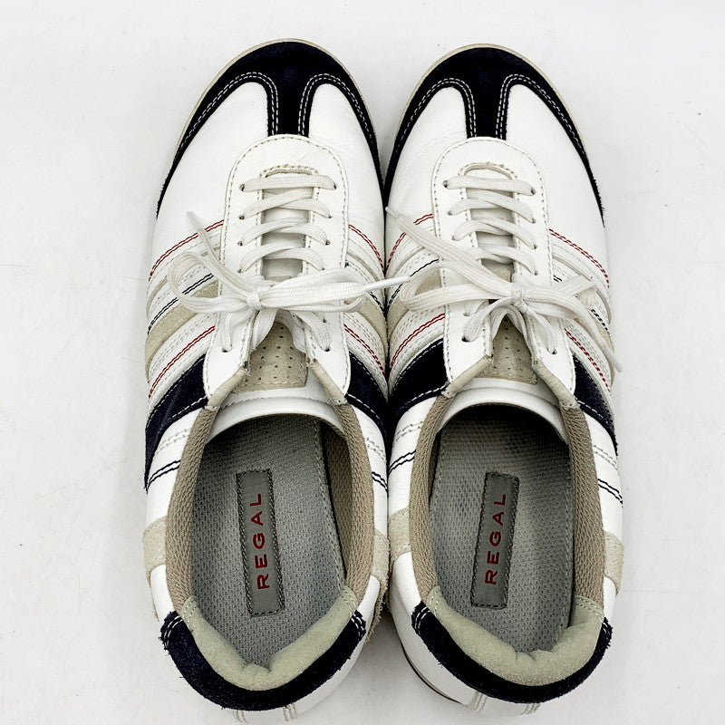 【中古品】【メンズ】 REGAL リーガル 66MR LACE UP SHOES レースアップシューズ シューズ 靴 165-240803-ma-10-izu サイズ：25cm カラー：白 万代Net店