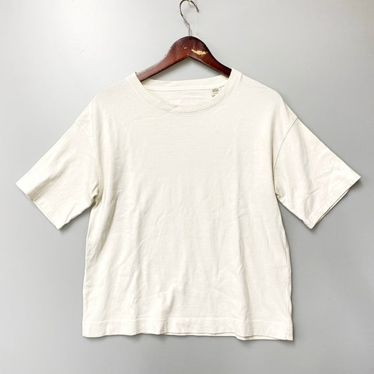 【中古品】【メンズ】 FACETASM ファセッタズム LEVI'S リーバイス バックロゴ クルーネック 半袖 Ｔシャツ トップス 140-240805-mk-18-izu サイズ：XS カラー：WHITE 万代Net店