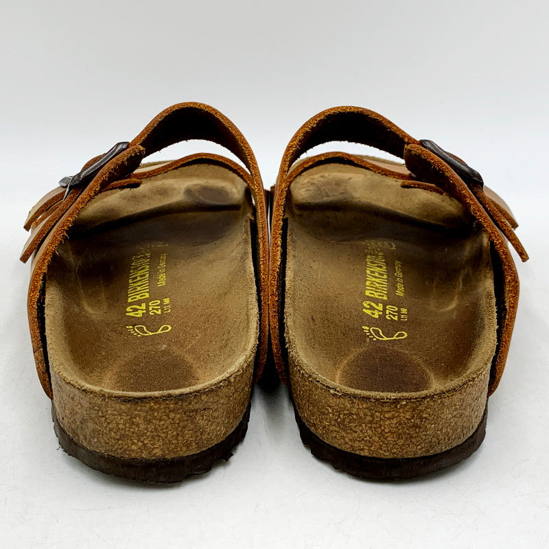 【中古品】【メンズ】 BIRKENSTOCK ビルケンシュトック ARIZONA アリゾナ スポーツ カジュアルサンダル コンフォート サンダル シューズ 靴 165-240805-mk-09-izu サイズ：27cm カラー：ブラウン系 万代Net店