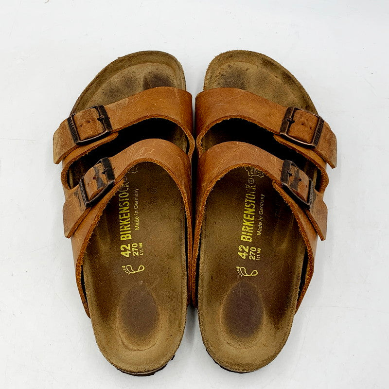 【中古品】【メンズ】 BIRKENSTOCK ビルケンシュトック ARIZONA アリゾナ スポーツ カジュアルサンダル コンフォート サンダル シューズ 靴 165-240805-mk-09-izu サイズ：27cm カラー：ブラウン系 万代Net店