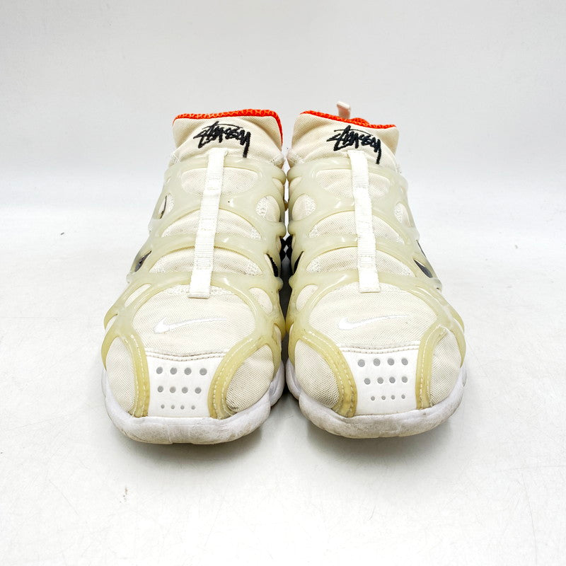 【中古品】【メンズ】 NIKE ナイキ × STUSSY ステューシー AIR ZM SPIRIDON KK CJ9918-100 エア ズーム スピリドン KK スニーカー シューズ 靴 160-240807-as-04-izu サイズ：27cm カラー：WHITE/BLACK-HABANERO RED 万代Net店