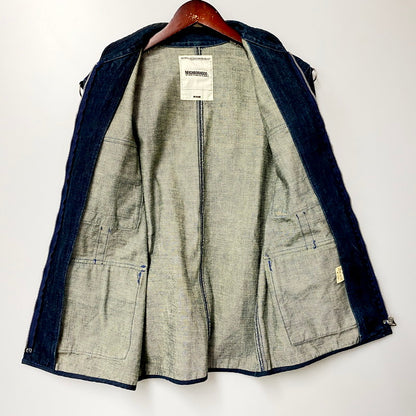 【中古品】【メンズ】 NEIGHBORHOOD ネイバーフッド DCNH-JK-07 02AW M-65 MILITARY DENIM FATIGUE JACKET 2002年製 日本製 ミリタリーデニム ファティーグジャケット アウター 長袖 142-240811-ma-03-izu サイズ：M カラー：インディゴ 万代Net店