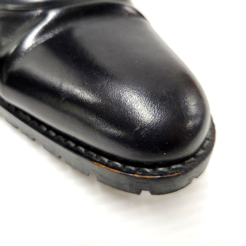 【中古品】【メンズ】 BURBERRY BLACK LABEL バーバリーブラックレーベル BKA41-700 シューティングブーツ ショートブーツ レースアップ シューズ 靴 183-240811-ay-05-izu サイズ：2 カラー：ブラック 万代Net店