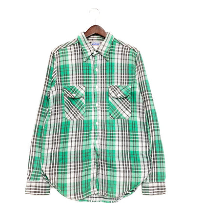 【中古品】【メンズ】 The REAL McCOY'S ザリアルマッコイズ OVERALLS CO LS FLANNEL SHIRT オーバーオール ロングスリーブ フランネル シャツ 長袖 トップス 145-240817-mm-01-izu サイズ：サイズ不明 カラー：グリーン 緑 万代Net店