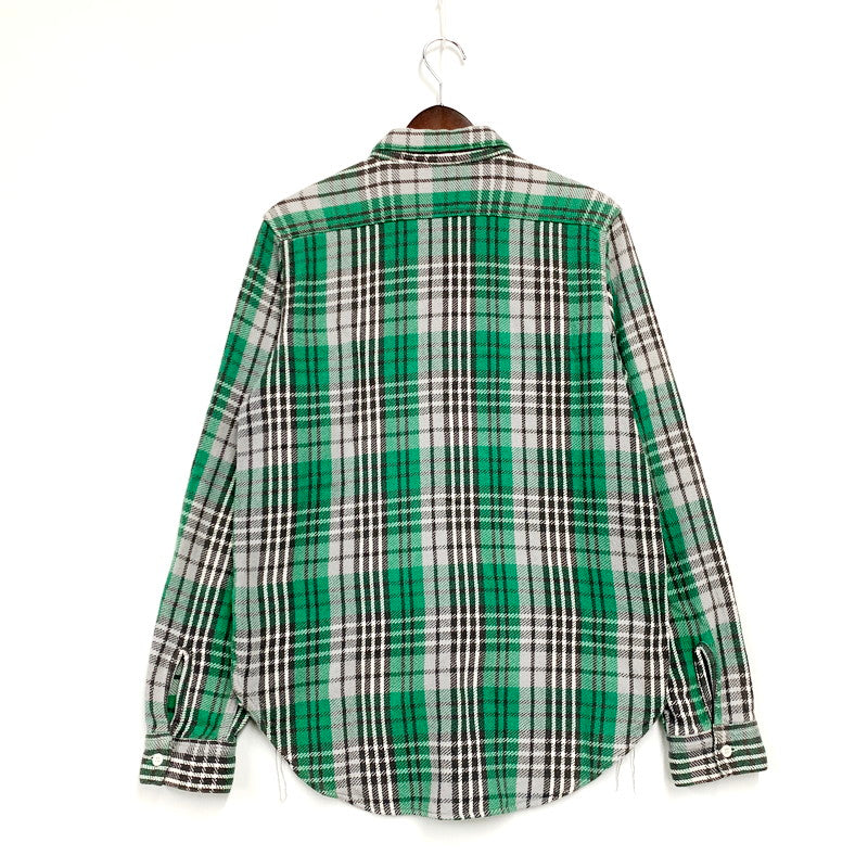 【中古品】【メンズ】 The REAL McCOY'S ザリアルマッコイズ OVERALLS CO LS FLANNEL SHIRT オーバーオール ロングスリーブ フランネル シャツ 長袖 トップス 145-240817-mm-01-izu サイズ：サイズ不明 カラー：グリーン 緑 万代Net店