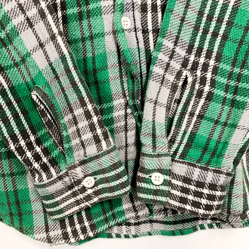 【中古品】【メンズ】 The REAL McCOY'S ザリアルマッコイズ OVERALLS CO LS FLANNEL SHIRT オーバーオール ロングスリーブ フランネル シャツ 長袖 トップス 145-240817-mm-01-izu サイズ：サイズ不明 カラー：グリーン 緑 万代Net店