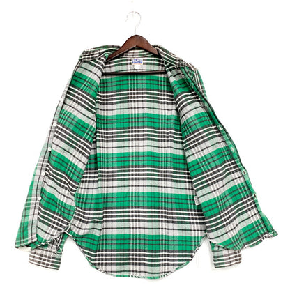 【中古品】【メンズ】 The REAL McCOY'S ザリアルマッコイズ OVERALLS CO LS FLANNEL SHIRT オーバーオール ロングスリーブ フランネル シャツ 長袖 トップス 145-240817-mm-01-izu サイズ：サイズ不明 カラー：グリーン 緑 万代Net店