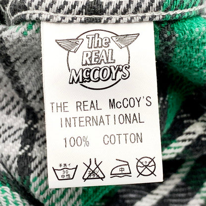 【中古品】【メンズ】 The REAL McCOY'S ザリアルマッコイズ OVERALLS CO LS FLANNEL SHIRT オーバーオール ロングスリーブ フランネル シャツ 長袖 トップス 145-240817-mm-01-izu サイズ：サイズ不明 カラー：グリーン 緑 万代Net店