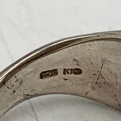 【中古品】【レディース】 ete エテ 925×K10 BIJOUX TANA LATORRE SIGNATURE RING タナ ラトーレ シグネチャー リング 指輪 アクセサリー 192-240812-mm-17-izu サイズ：7号 カラー：シルバー 7号 万代Net店