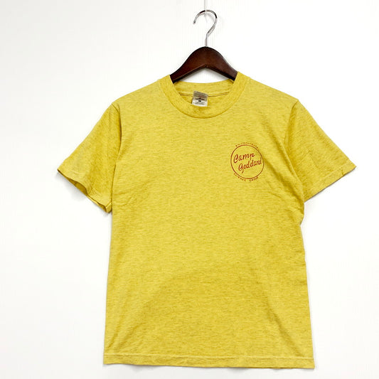 【中古品】【メンズ】  FRUIT OF THE LOOM CAMP GODDARD S/S TEE フルーツオブザルーム 半袖 Tシャツ トップス 146-240814-as-06-izu サイズ：S カラー：イエロー系 万代Net店