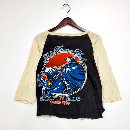 【現状渡し品】【メンズ】 BLACK SABBATH BLACK'N'BLUE RAGLAN TEE ブラックサバス ラグラン プリント Tシャツ トップス 146-240814-as-24-izu サイズ：下記参照 カラー：ブラック 万代Net店