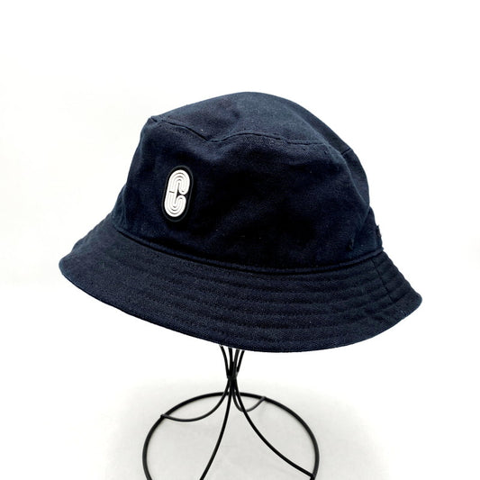 【中古品】【メンズ/レディース】 COACH コーチ RUBBER LOGO BUCKET HAT 89720 ラバー ロゴ バケットハット バケハ 帽子 183-240817-as-07-izu サイズ：56-60cm カラー：ブラック 万代Net店