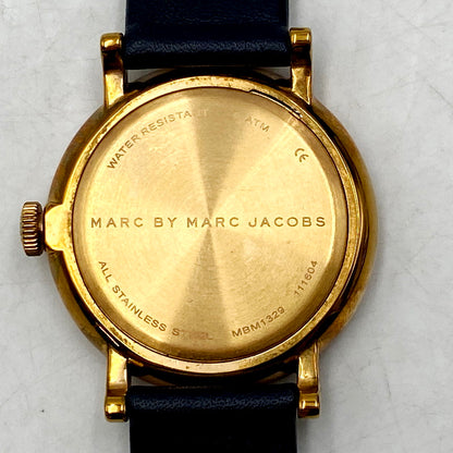 【中古品】【レディース】 MARC BY MARC JACOBS マークバイマークジェイコブス MBM1329 クオーツ 電池式 腕時計 198-240928-mm-08-izu カラー：ネイビー 紺 万代Net店