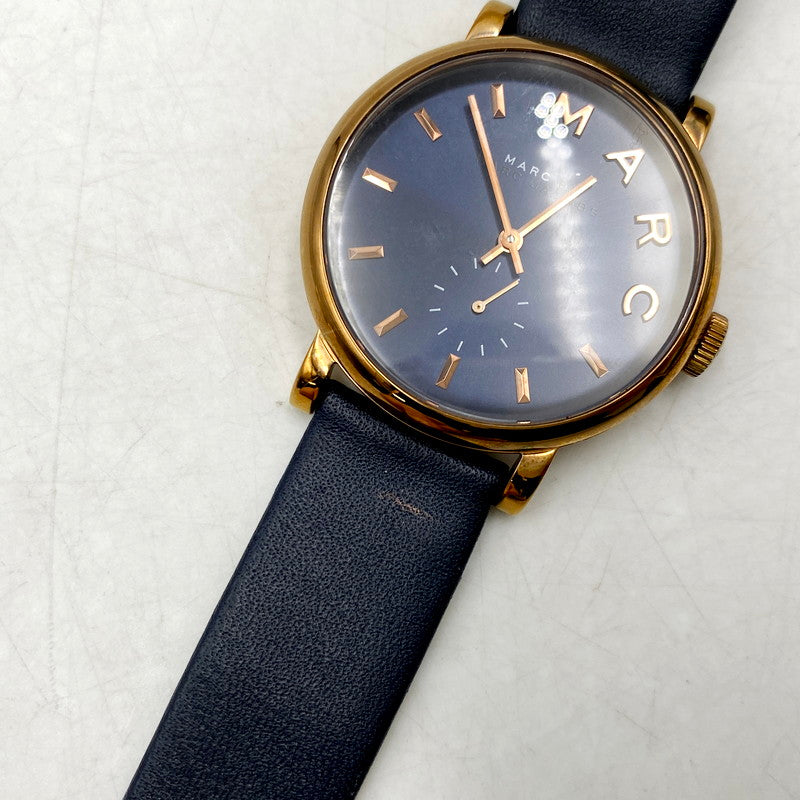 【中古品】【レディース】 MARC BY MARC JACOBS マークバイマークジェイコブス MBM1329 クオーツ 電池式 腕時計 198-240928-mm-08-izu カラー：ネイビー 紺 万代Net店