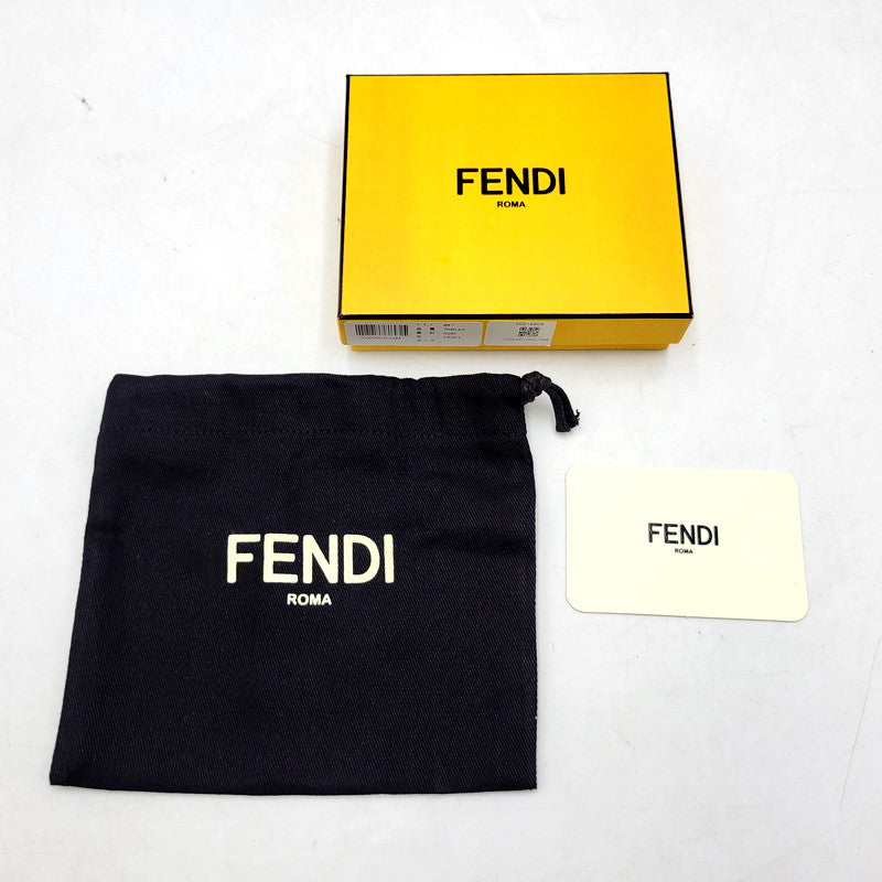 【中古品】【メンズ/レディース】 FENDI フェンディ 7M0164 AG0L カードケース レザー 183-240818-as-19-izu カラー：ブラック 万代Net店