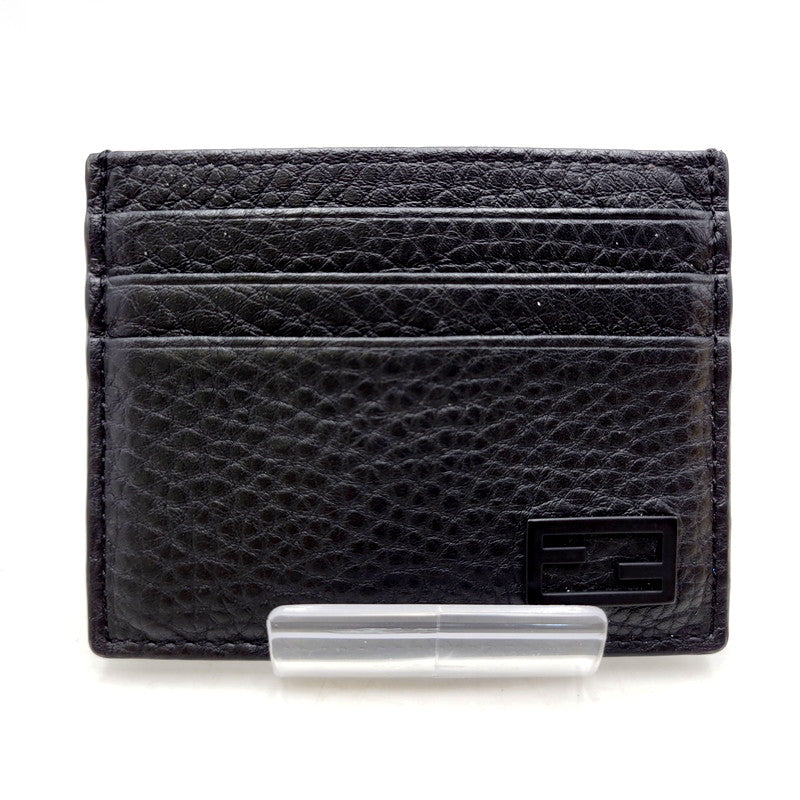 【中古品】【メンズ/レディース】 FENDI フェンディ 7M0164 AG0L カードケース レザー 183-240818-as-19-izu カラー：ブラック 万代Net店
