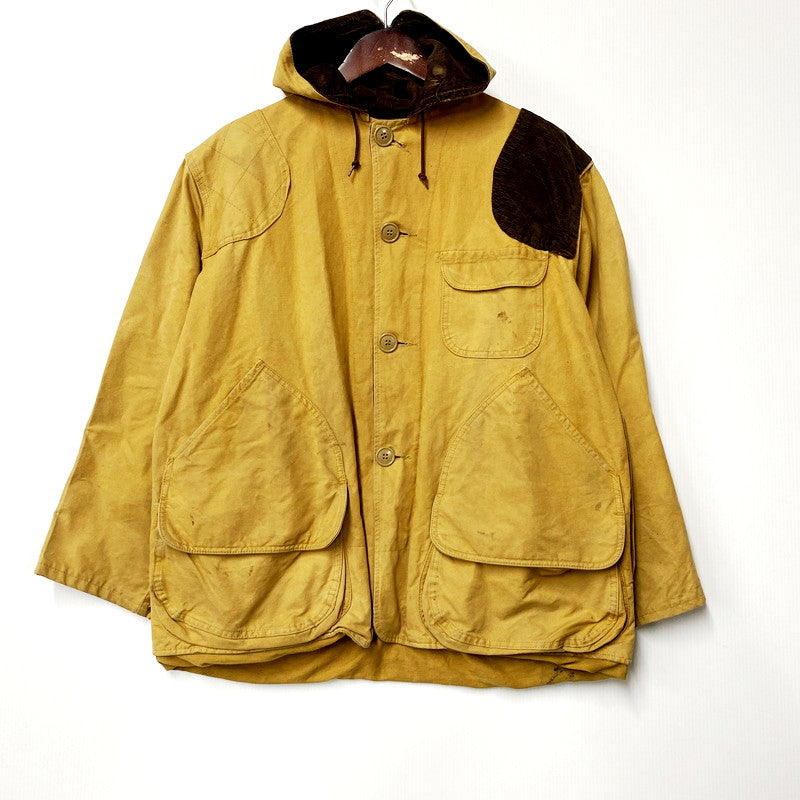 【中古品】【メンズ】  BLACK SHEEP 50-60S HOODED HUNTING JACKET ブラックシープ ハンティングジャケット アウター 146-240820-as-16-izu サイズ：L カラー：マスタード 万代Net店