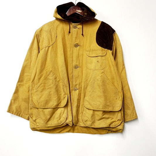 【中古品】【メンズ】  BLACK SHEEP 50-60S HOODED HUNTING JACKET ブラックシープ ハンティングジャケット アウター 146-240820-as-16-izu サイズ：L カラー：マスタード 万代Net店