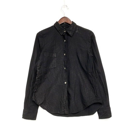 【中古品】【レディース】 COMME des GARCONS コムデギャルソン 00S LS DESIGN SHIRT RO-B007 AD2004 長袖 デザイン シャツ トップス 168-240820-as-05-izu サイズ：M カラー：ブラック 万代Net店