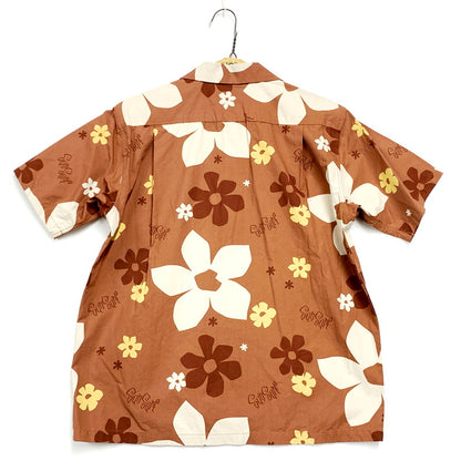 【中古美品】【メンズ】 SUN SURF サンサーフ ABSTRACT FLOWER SS OPEN SHIRT SS37922 アブストラクト フラワー 半袖 アロハシャツ トップス 145-240820-as-07-izu サイズ：S カラー：ブラウン系 万代Net店