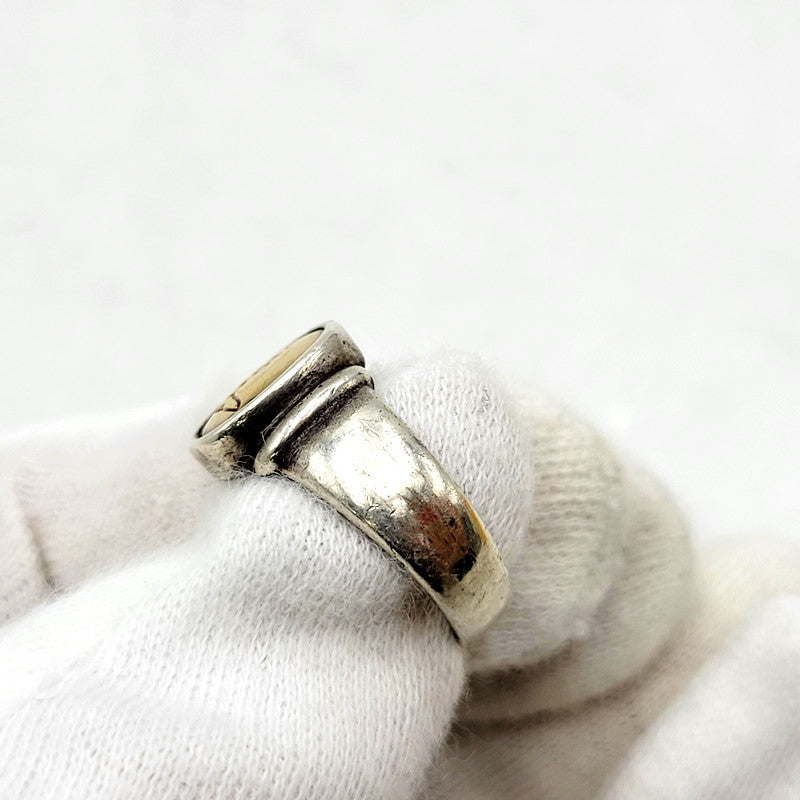 【中古品】【メンズ/レディース】 TRUSSARDI トラサルディ 925×K18 RING リング 指輪 アクセサリー 192-240818-as-18-izu カラー：シルバー 万代Net店