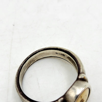 【中古品】【メンズ/レディース】 TRUSSARDI トラサルディ 925×K18 RING リング 指輪 アクセサリー 192-240818-as-18-izu カラー：シルバー 万代Net店