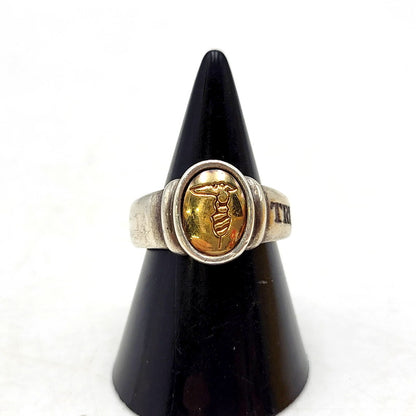 【中古品】【メンズ/レディース】 TRUSSARDI トラサルディ 925×K18 RING リング 指輪 アクセサリー 192-240818-as-18-izu カラー：シルバー 万代Net店