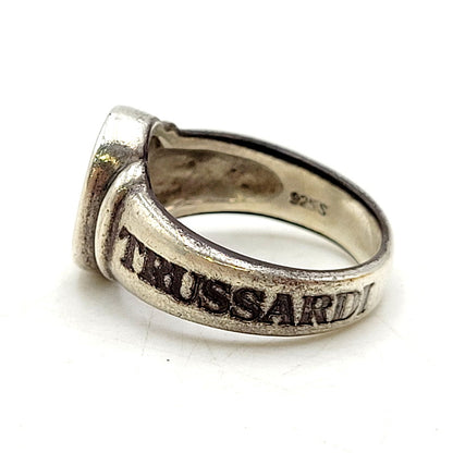 【中古品】【メンズ/レディース】 TRUSSARDI トラサルディ 925×K18 RING リング 指輪 アクセサリー 192-240818-as-18-izu カラー：シルバー 万代Net店