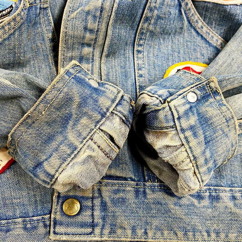 【中古品】【メンズ】 BIG SMITH BUCKAROO 60S WAPPEN DENIM JACKET ビッグスミス バッカロー ワッペン デニム ジャケット アウター 146-240820-as-18-izu カラー：ライトインディゴ 万代Net店