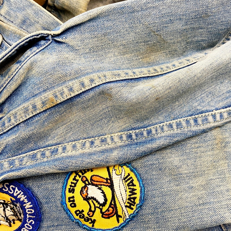 【中古品】【メンズ】 BIG SMITH BUCKAROO 60S WAPPEN DENIM JACKET ビッグスミス バッカロー ワッペン デニム ジャケット アウター 146-240820-as-18-izu カラー：ライトインディゴ 万代Net店