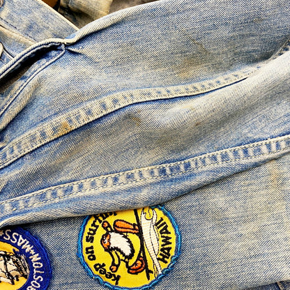 【中古品】【メンズ】 BIG SMITH BUCKAROO 60S WAPPEN DENIM JACKET ビッグスミス バッカロー ワッペン デニム ジャケット アウター 146-240820-as-18-izu カラー：ライトインディゴ 万代Net店