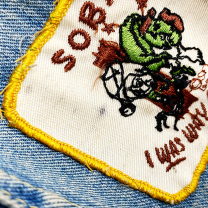 【中古品】【メンズ】 BIG SMITH BUCKAROO 60S WAPPEN DENIM JACKET ビッグスミス バッカロー ワッペン デニム ジャケット アウター 146-240820-as-18-izu カラー：ライトインディゴ 万代Net店