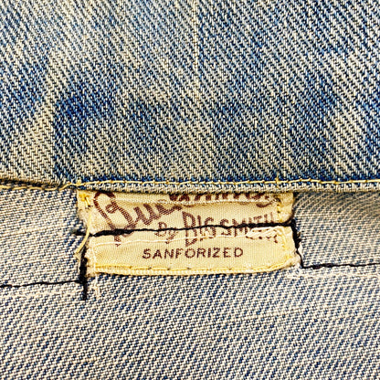 【中古品】【メンズ】 BIG SMITH BUCKAROO 60S WAPPEN DENIM JACKET ビッグスミス バッカロー ワッペン デニム ジャケット アウター 146-240820-as-18-izu カラー：ライトインディゴ 万代Net店
