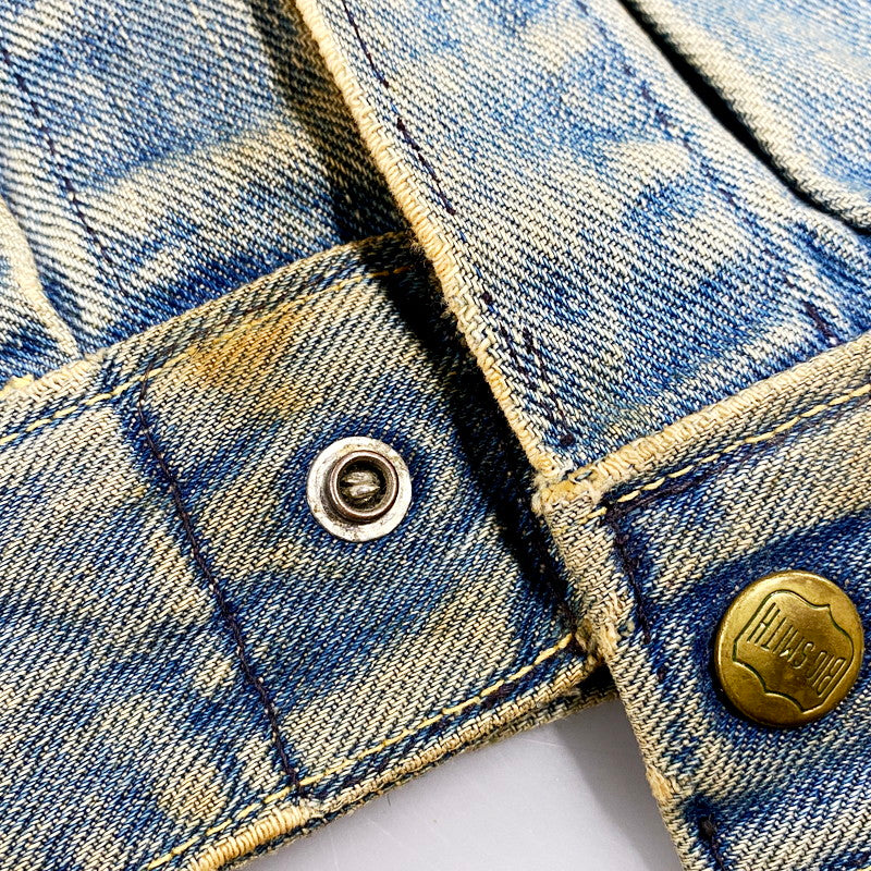 【中古品】【メンズ】 BIG SMITH BUCKAROO 60S WAPPEN DENIM JACKET ビッグスミス バッカロー ワッペン デニム ジャケット アウター 146-240820-as-18-izu カラー：ライトインディゴ 万代Net店