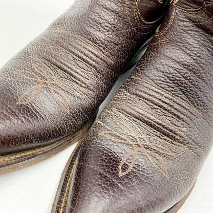 【中古品】【メンズ】  JUSTIN 80-90S WESTERN BOOTS 1448 ジャスティン USA製 ウエスタンブーツ 靴 164-240820-as-01-izu サイズ：7D カラー：ブラウン 万代Net店