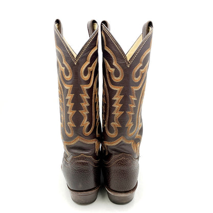 【中古品】【メンズ】  JUSTIN 80-90S WESTERN BOOTS 1448 ジャスティン USA製 ウエスタンブーツ 靴 164-240820-as-01-izu サイズ：7D カラー：ブラウン 万代Net店