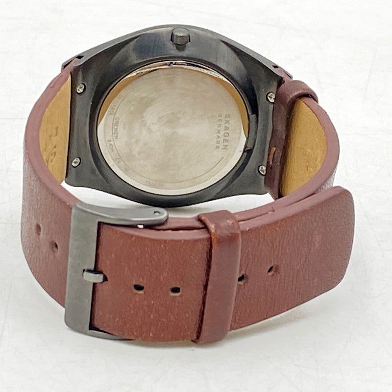 【中古品】【メンズ/レディース】 SKAGEN スカーゲン SKW6856 アナログ クォーツ 腕時計 198-240822-ay-16-izu カラー：ブラウン 万代Net店