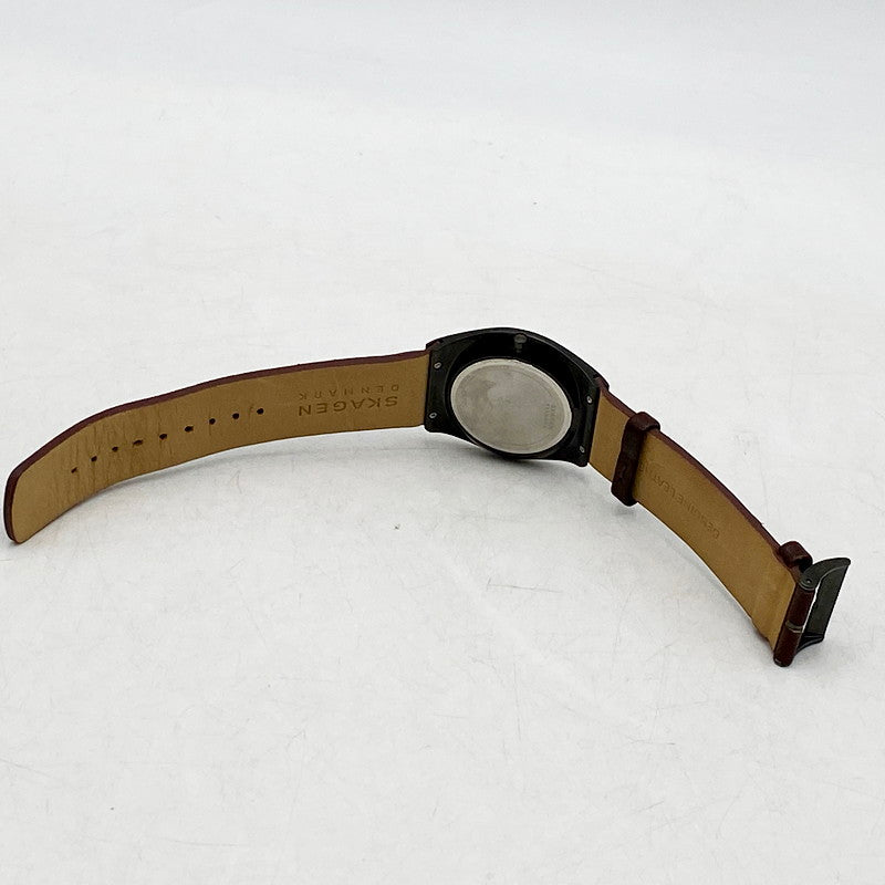 【中古品】【メンズ/レディース】 SKAGEN スカーゲン SKW6856 アナログ クォーツ 腕時計 198-240822-ay-16-izu カラー：ブラウン 万代Net店