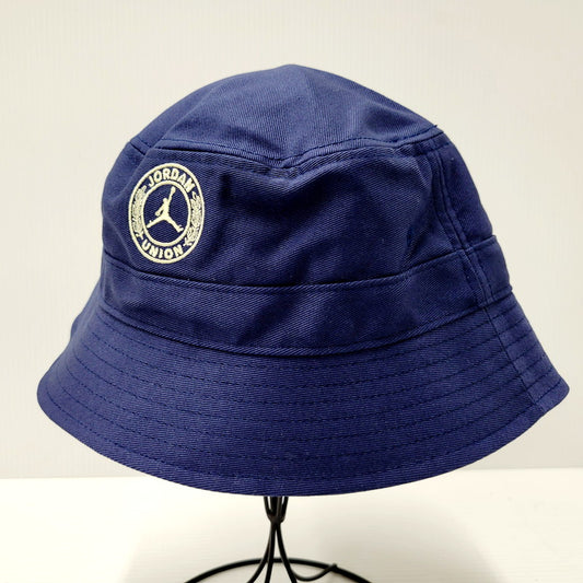 【中古美品】【メンズ/レディース】 NIKE ナイキ JORDAN×UNION BUCKET HAT DX6483-419 ジョーダン×ユニオン バケットハット バケハ 帽子 185-240818-as-31-izu サイズ：S/M カラー：ネイビー 万代Net店