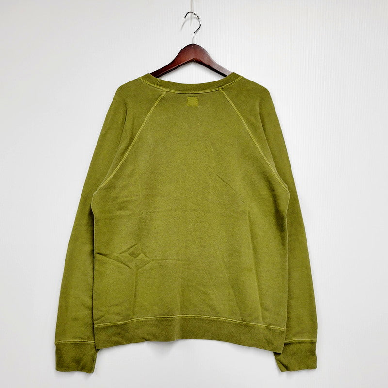 【中古品】【メンズ】  BARNS I'D RATHER BE SWEATSHIRT バーンズ スウェット トレーナー 長袖 トップス 145-240822-as-08-izu サイズ：2 カラー：カーキ 万代Net店