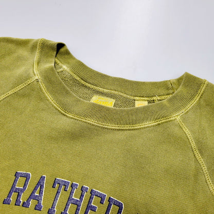 【中古品】【メンズ】  BARNS I'D RATHER BE SWEATSHIRT バーンズ スウェット トレーナー 長袖 トップス 145-240822-as-08-izu サイズ：2 カラー：カーキ 万代Net店