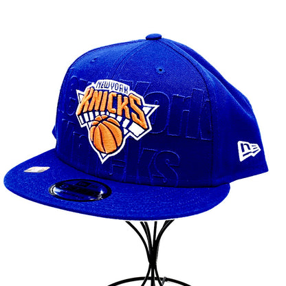 【中古美品】【メンズ/レディース】 NEW ERA ニューエラ NBA NEW YORK KNICKS CAP ニューヨーク・ニックス キャップ ロゴ 刺繍 帽子 服飾雑貨 185-240822-ay-15-izu サイズ：F カラー：ブルー 万代Net店