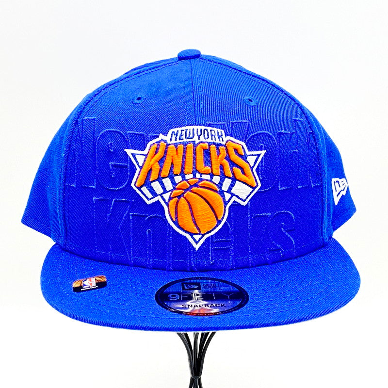 【中古美品】【メンズ/レディース】 NEW ERA ニューエラ NBA NEW YORK KNICKS CAP ニューヨーク・ニックス キャップ ロゴ 刺繍 帽子 服飾雑貨 185-240822-ay-15-izu サイズ：F カラー：ブルー 万代Net店