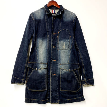 【中古品】【メンズ】  NICOLE CLUB FOR MEN DENIM COAT 3164-4900 ニコルクラブフォーメン デニムコート ジャケット アウター 147-240822-ay-10-izu サイズ：46 カラー：インディゴ 万代Net店