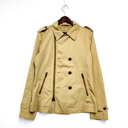 【中古品】【メンズ】 TETE HOMME テットオム 00S DOUBLE ZIP-UP JACKET ダブル ジップアップ ジャケット アウター 146-240824-as-19-izu サイズ：6 カラー：ベージュ 万代Net店