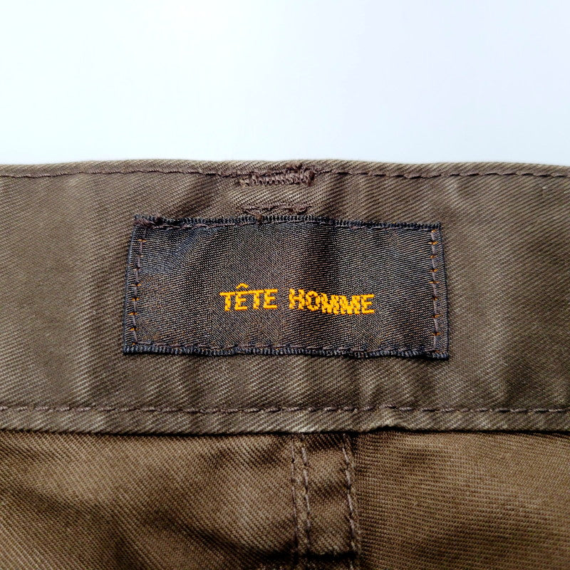 【中古品】【メンズ】 TETE HOMME テットオム 00S COTTON PANTS コットン パンツ ボトムス 157-240824-as-15-izu サイズ：4 カラー：ブラウン 万代Net店