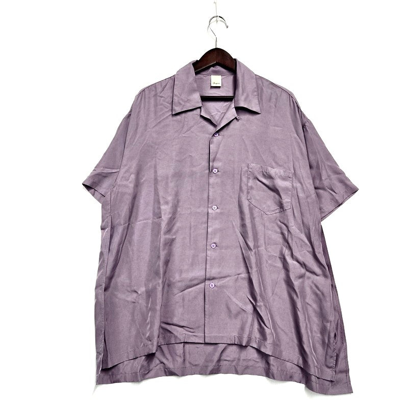 【中古品】【メンズ】 Iroquois イロコイ CUPRA TWILL SIDE VENTS SHIRT 380111 半袖シャツ トップス 140-240825-ay-09-izu サイズ：2 カラー：パープル系 万代Net店